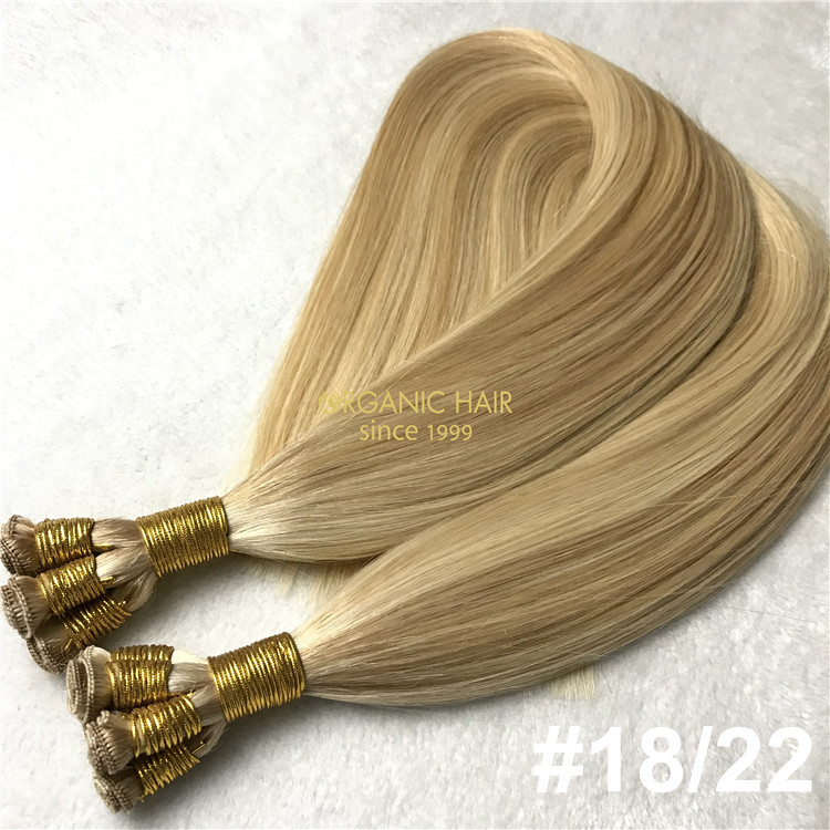 Human piano color #18/22 hand tied wefts on sale X153
